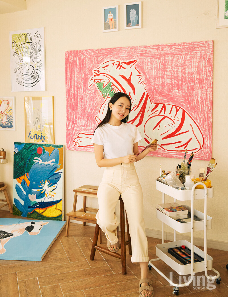 공간 ‘양지바른’에서 만난 양지 작가. 