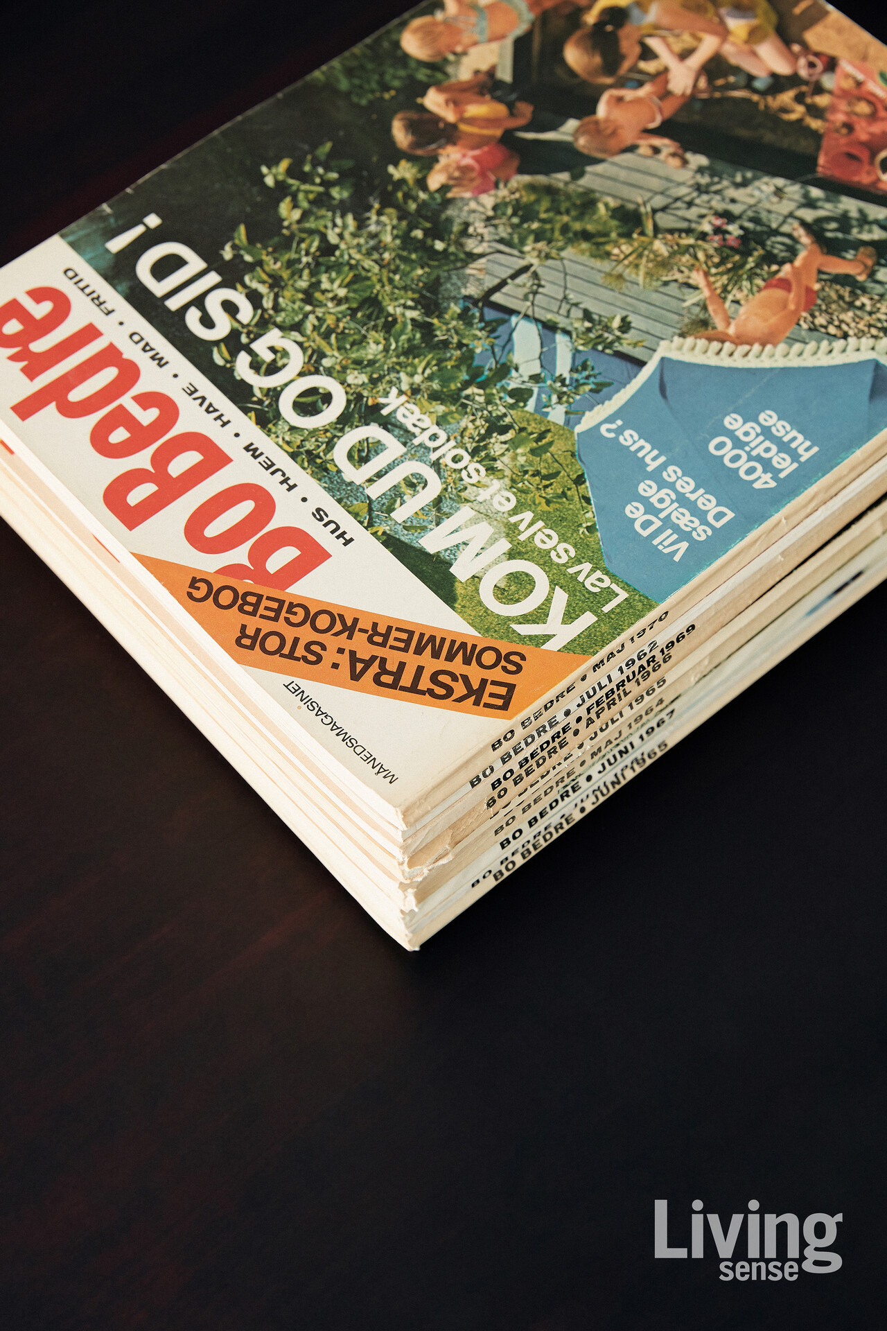 매거진〈보 베드레Bo Bedre〉| 빈티지 덴마크 인테리어·라이프스타일 매거진으로, 북유럽 디자인 잡지의 시작점 중 하나다. 바랜 표지와 종이 사이에서 뜻밖의 영감이 피어난다.