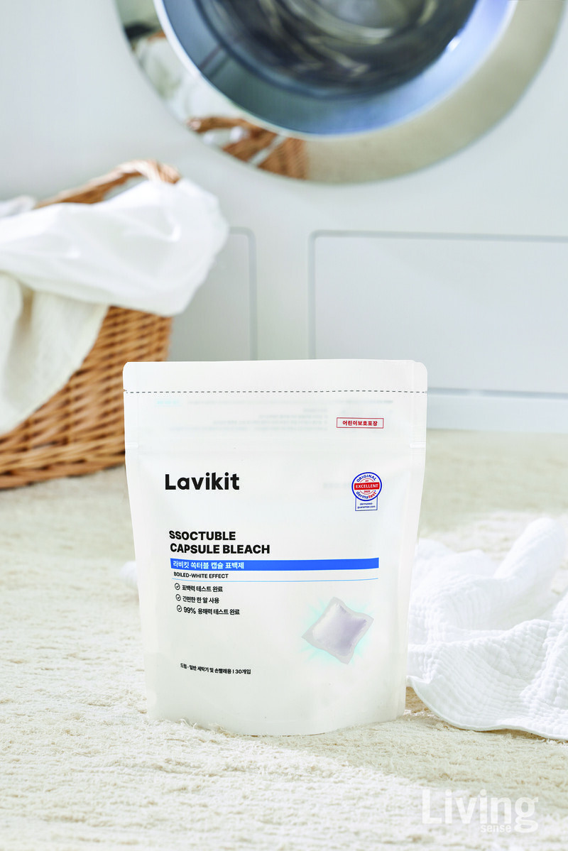 한 알의 캡슐로 흰옷이 다시 살아나는 순간, ‘쏙터블’은 삶은 듯 완벽한 표백을 완성한다.