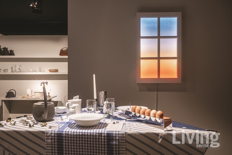 간단히 식사와 와인을 즐기기에 적합한 구조로 설계된 다이닝 룸.