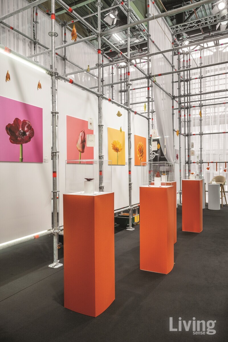 과일 효소를 얼려 만든 위세이Yüssée의 요리 창작물.