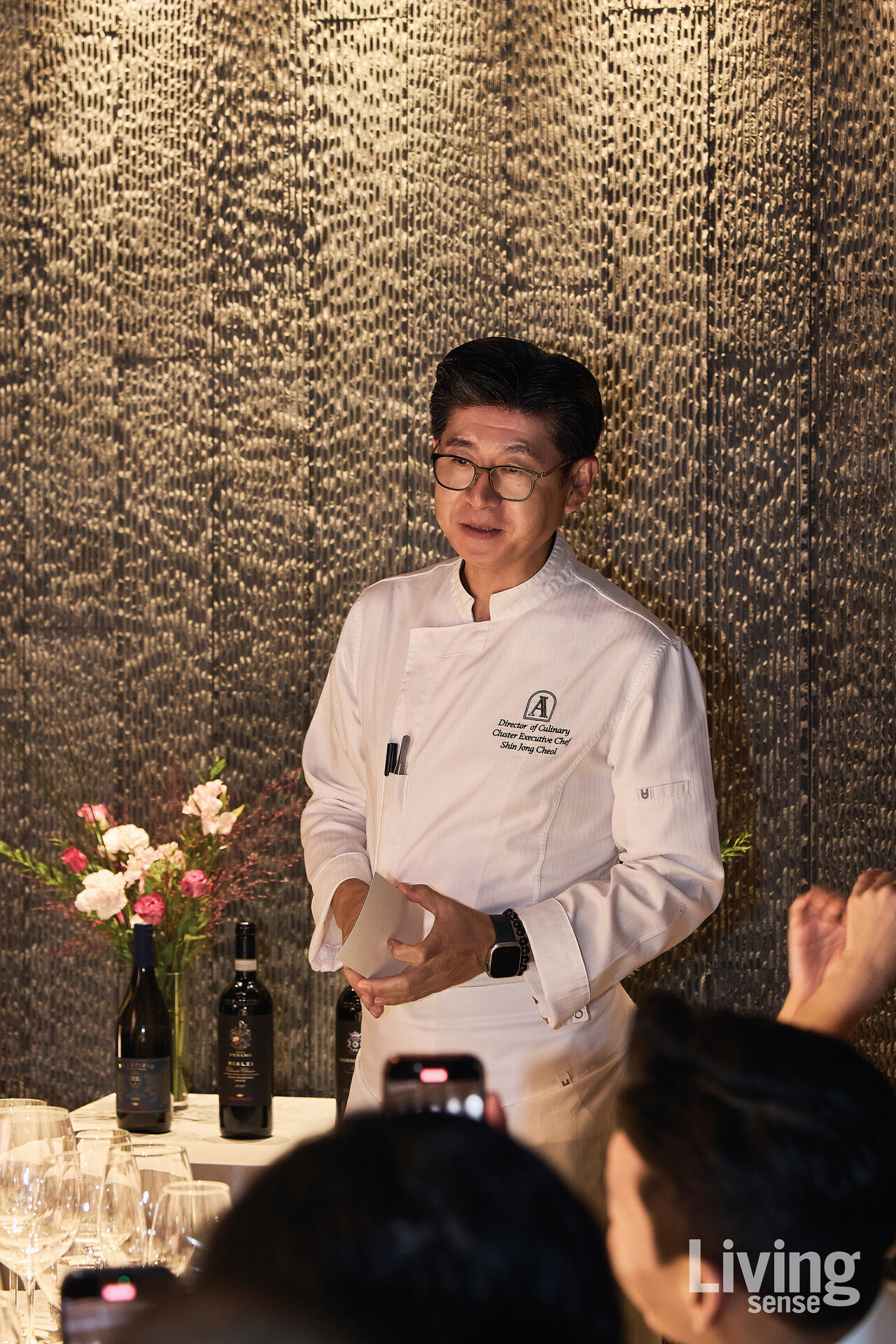 프레스코발디와 완벽히 어울리는 요리를 선보인 신종철 셰프.