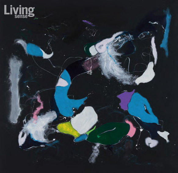 MY Q마이큐, ‘Traces in Between 사이, 흔적’, 2025, Acrylic on Canvas, 206×197cm